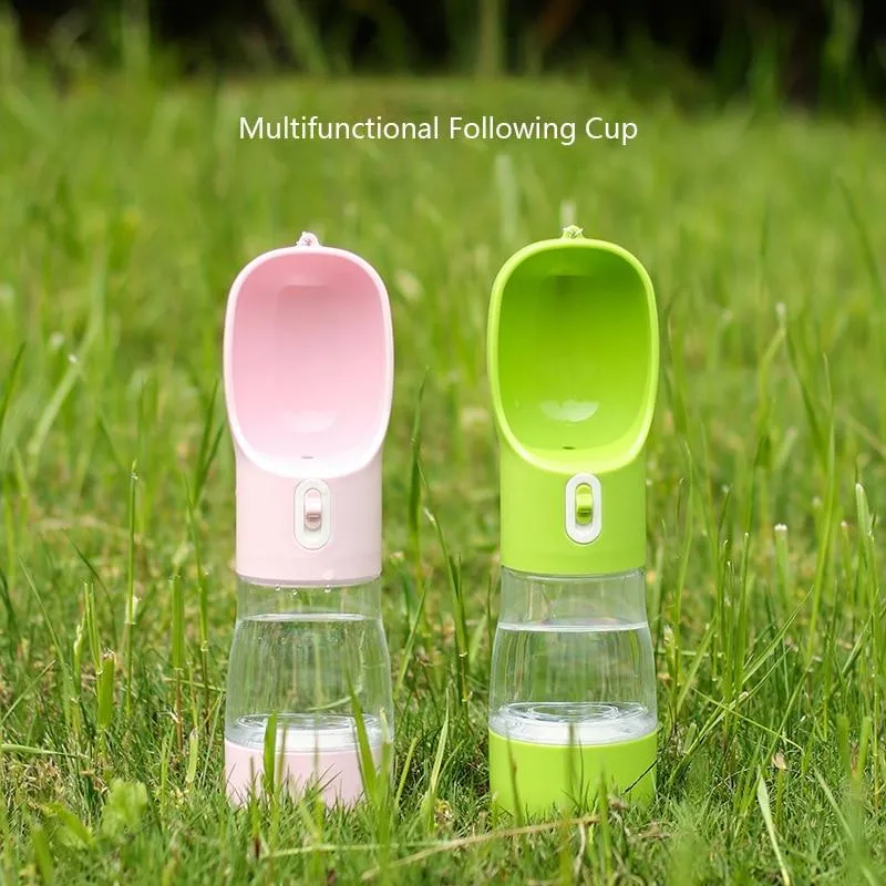 Portable Dog Water Bottle with Food Compartment