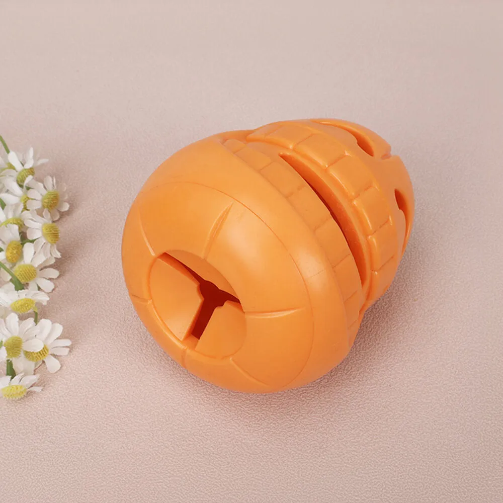 Pumpkin Dog Treat Dispensing Toy Interactive Chew Toy