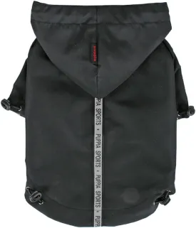 Puppia Authentic Base Jumper Raincoat, Small, Black