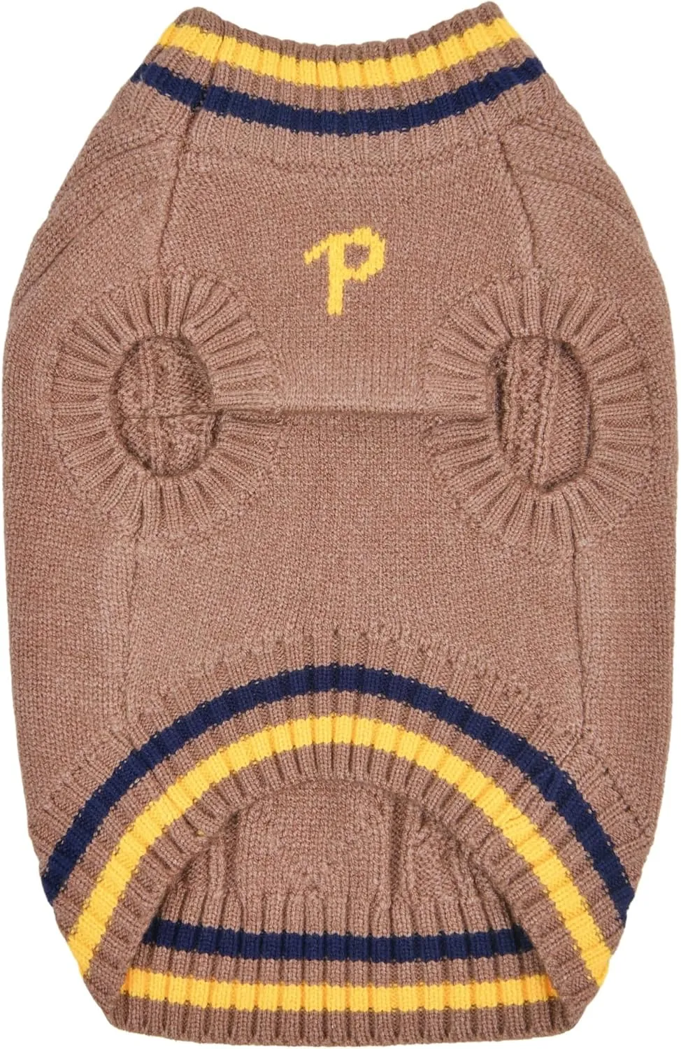 Puppia JOISE Dog Knit Sweater Winter Season for Small and Medium Dogs, Brown, Medium