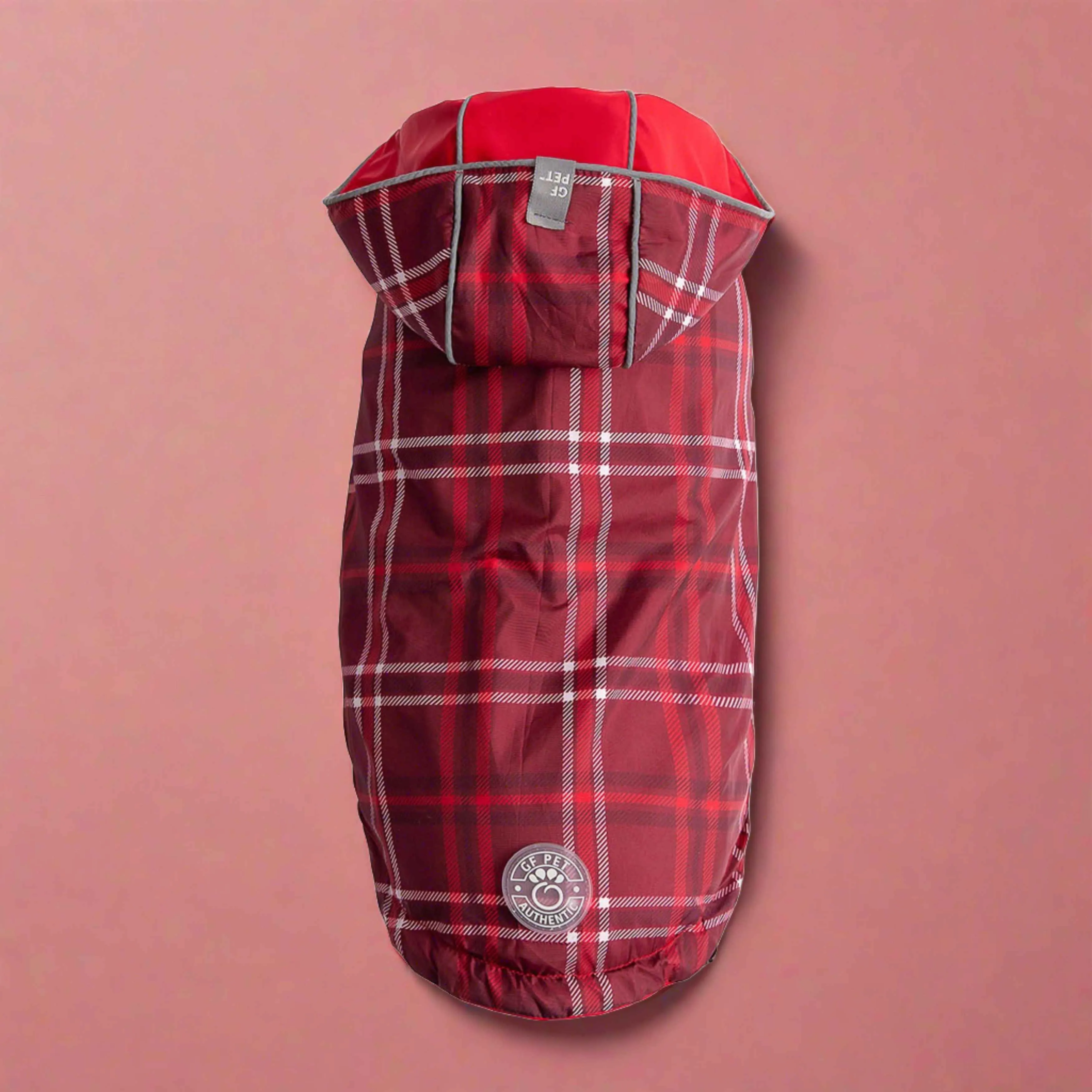 Reversible Elasto-Fit Raincoat - Red