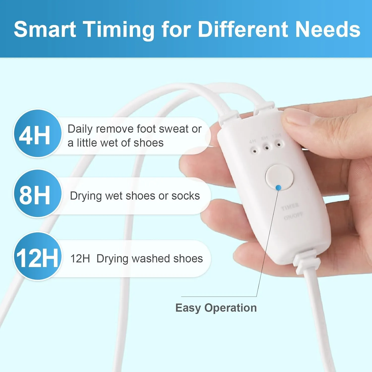 Shoe Dryers,Boot Dryer for Work Boots, Electric Portable Shoe Dryer Warmer with Timer for Sneaker Socks Gloves Drying,US Plug (Style B)