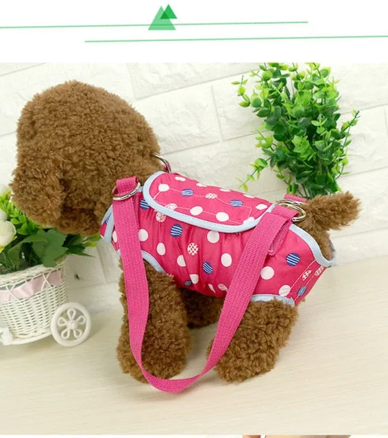 Sidiou Group Dot Pet cat Dog Carrier Bag dog with Leash Rope Dogs Slings outdoor travel shoulder bag