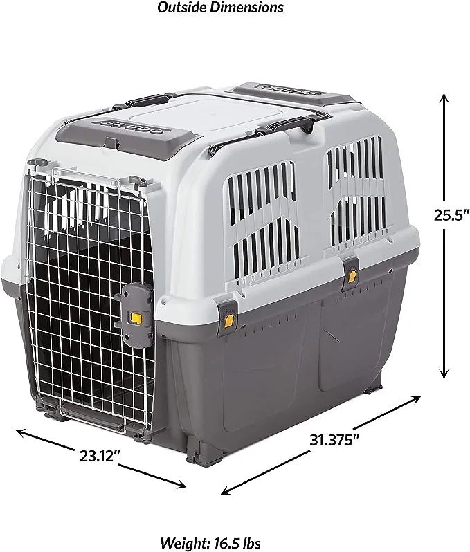 SKUDO PLASTIC CARRIER FOR LARGER DOGS