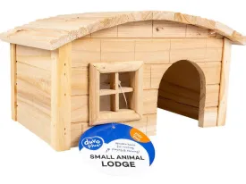 Small Animal Wooden Lodge Dome Roof