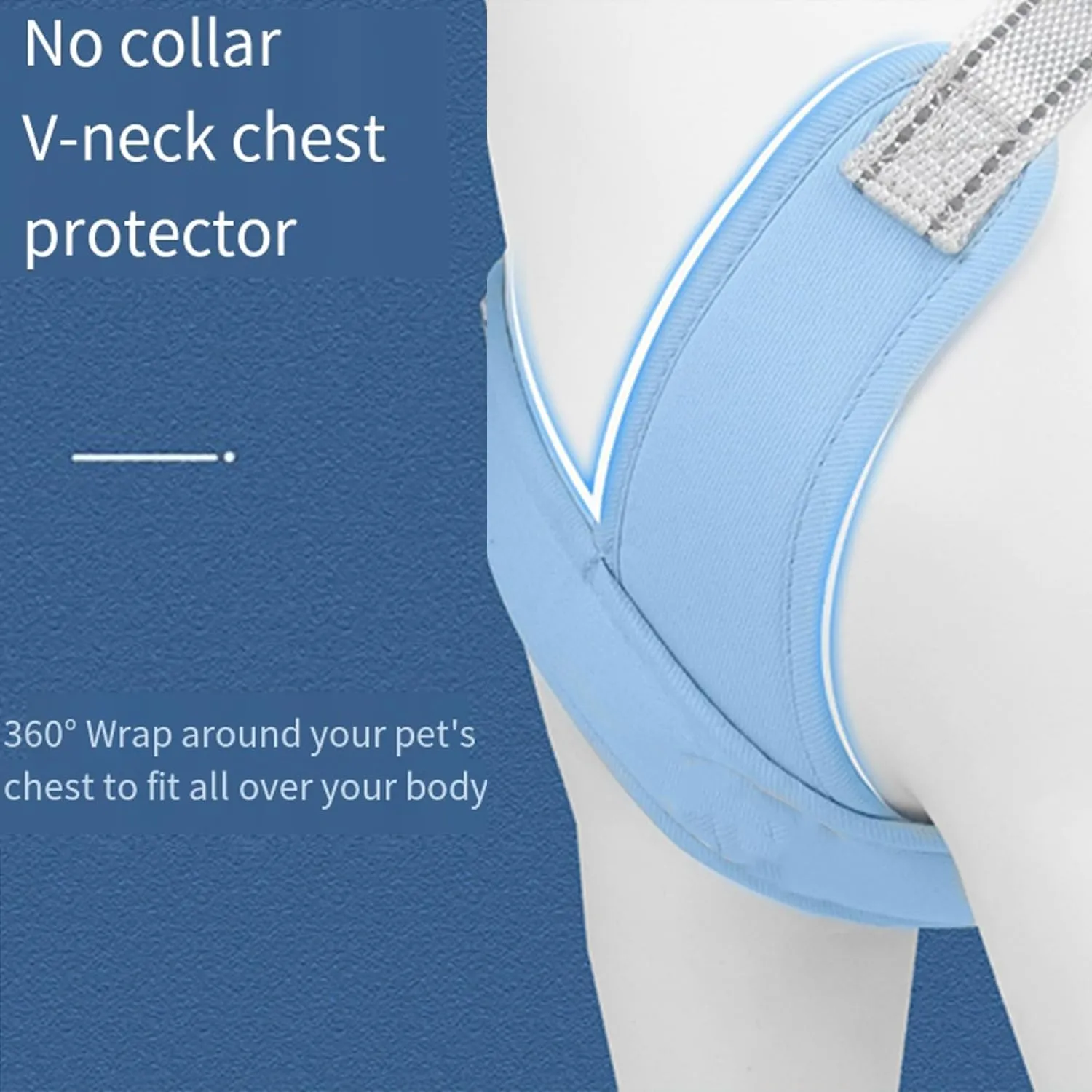 Small Cozy Harness for 8.8-33.6Lb,Medium Small Cozy Harness, Breathable&Comfortable | Anti-Breakaway | Reflective at Night (Blue,L (19.8-33.6))