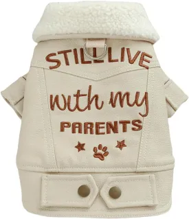 Small Dog Winter Denim Jacket Fleece Lined Puppy Cute Jean Clothes Cold Weather Dog Cozy Warm Coats Chihuahua Yorkie Stylish Clothes Christmas Holiday Birthday Dog Outfits