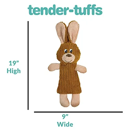 Snuggle Puppy Tender-Tuffs No Squeaker Rabbit & Water Bottle Dog Toy