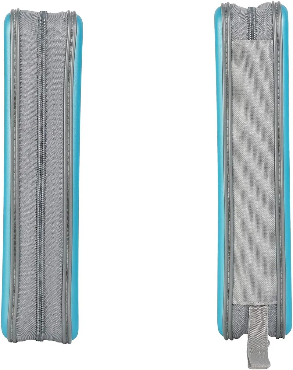 UENTIP CD Holder,96 Capacity CD Case Holder Portable CD Organizer Wallet Protective DVD Storage (96, skyblue)
