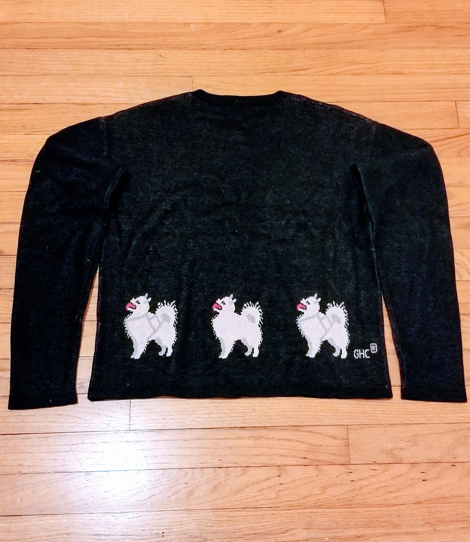 Warm & Cozy Samoyed American Eskimo Finnish Spitz Dog Ladies Sweater
