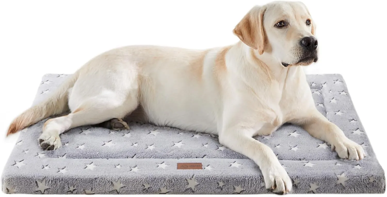 WESTERN HOME Dog Crate Pad, Machine Washable Dog Crate Bed for Small Dogs, Warm and Breathable Flat Dog Bed with Non-Slip Bottom, 30 Inch Dog Crate Mat for Cozy Sleeping