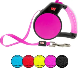 Wigzi 748014 Pink Large Retractable Gel Leash, NA