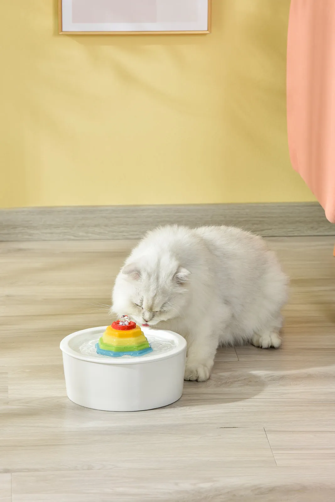 YES4PETS Ceramic Electric Pet Water Fountain Dog Cat Water Feeder Bowl Dispenser